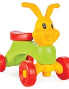 PILSAN Vehicul ride on fara pedale pentru copii Bunny Friends Green din plastic durabilpiese demontabilemanere tip urechiuseroti din plastic rezistentde la 3 anigreutate admisa 35kgin geanta