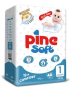 Pine Scutece pentru bebelusi Soft Pachet Eco nou-nascut 2-5 kg x 40 buc