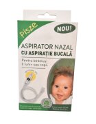 Pisze Aspirator nazal manual cu aspiratie bucala pentru bebelusi si copii 3 x filtre din burete