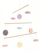 PLAN TOYS Carusel pentru patutul bebelusului model pastel