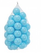 PlayCity Set 100 bile din plastic diametru 6 cm Blue