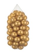 PlayCity Set 100 bile din plastic diametru 6 cm Gold