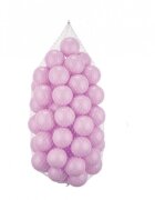 PlayCity Set 100 bile din plastic diametru 6 cm Pink