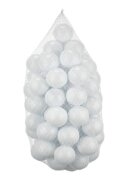 PlayCity Set 100 bile din plastic diametru 6 cm White