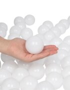 PlayCity Set 500 bile din plastic diametru 7 cm Premium White