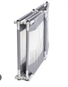 PlayCity Tarc pentru copii pliabil hexagonal cu fereastra de acces 136 cm Grey