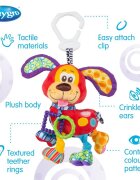 Playgro Jucarie carucior sau scaun auto cu inele pentru dentitie Activity Friend Pooky Puppy