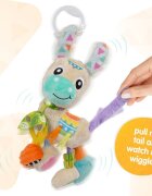 Playgro Jucarie carucior sau scaun auto cu inele pentru dentitie Sensory Friend Lupe Llama