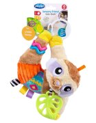 Playgro Jucarie carucior sau scaun auto cu inele pentru dentitie Sensory Friend Salo Sloth