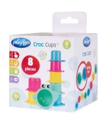 Playgro Jucarie de baie Croc Cups 8 piese
