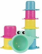 Playgro Jucarie de baie Croc Cups 8 piese