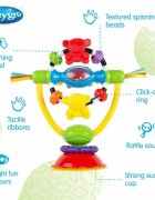 Playgro Jucarie pentru scaunul de masa cu ventuza High chair Spinning Toy 19.5 cm