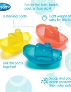 Playgro Set 3 jucarii de baie 3 barcute colorate 6 luni+ Bright Baby Boats