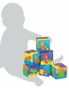 Playgro Set 6 cuburi moi pentru baie cu animalute marine