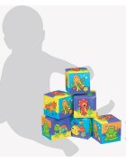 Playgro Set 6 cuburi pentru baie Splash and Learn Soft blocks for bath