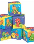 Playgro Set 6 cuburi pentru baie Splash and Learn Soft blocks for bath
