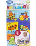 Playgro Set 6 cuburi pentru baie Splash and Learn Soft blocks for bath