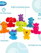Playgro Set 8 jucarii de baie 6 luni+ Animalute Jungle Fun Friends
