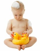 Playgro Set de joaca de baie Ratusca cu trei bococi fara gauri