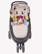 Playgro Spirala cu jucarii pentru carucior scoica auto si patut Amazing Garden Twirly Whirly 33 cm