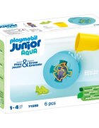 Playmobil Roata de apa cu pui de rechin Junior Aqua