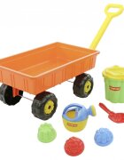 POLESIE Set 8 piese jucarii pentru nisip cu troller Multicolor