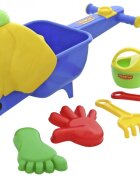 POLESIE Set roaba si forme pentru nisip Puppy Yellow