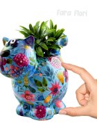 Pomme Pidou Decoratiune ceramica masca ghiveci pisicuta Dorothy 17 cm