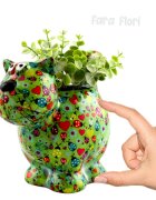 Pomme Pidou Decoratiune ceramica masca ghiveci pisicuta Dorothy 17 cm