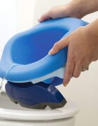 Potette Plus Liner reutilizabil din silicon pentru olita portabila 2 in 1 albastru