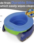 Potette Plus Liner reutilizabil din silicon pentru olita portabila 2 in 1 albastru