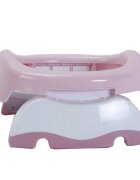 Potette Plus Pachet economic roz + alb olita portabila + liner reutilizabil + 10 pungi biodegradabile