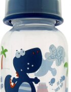 PRIMII PASI Biberon PP decorat 125 ml albastru