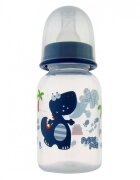 PRIMII PASI Biberon PP decorat 125 ml albastru