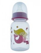 PRIMII PASI Biberon PP decorat 125 ml mov