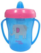 PRIMII PASI Cana decorata cu manere si cioc rabatabil 200ml Bleu