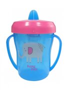 PRIMII PASI Cana decorata cu manere si cioc rabatabil 200ml Bleu