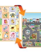 Prince Lionheart Covoras de joaca cu doua fete pentru copii City ABC