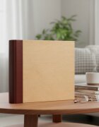Procart Album foto 10x15 cm 500 poze coperta lemn natur si piele eco capacitate mare