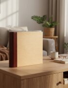 Procart Album foto 10x15 cm 500 poze coperta lemn natur si piele eco capacitate mare