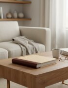 Procart Album foto 10x15 cm 500 poze coperta lemn natur si piele eco capacitate mare