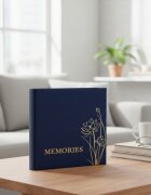 Procart Album foto 500 fotografii format 10x15 buzunare stocare model floral albastru