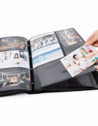 Procart Album foto 500 fotografii format 10x15 buzunare stocare model floral negru