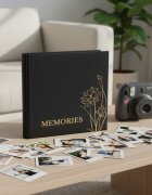 Procart Album foto 500 fotografii format 10x15 buzunare stocare model floral negru