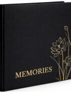 Procart Album foto 500 fotografii format 10x15 buzunare stocare model floral negru