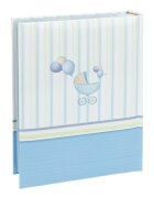 Procart Album foto baby born book 100 fotografii 10x15 cm coperta personalizabila spatiu notite culoare albastru