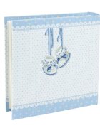 Procart Album foto baby milo personalizabil 200 poze format 10x15 cm cutie culoare albastru