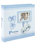 Procart Album foto baby milo personalizabil 200 poze format 10x15 cm cutie culoare albastru
