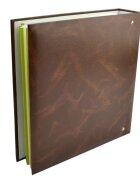 Procart Album foto classic 23x28 cm 50 pagini albe autoadezive tip caiet mecanic culoare maro