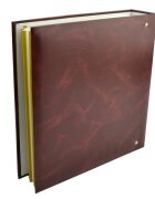 Procart Album foto classic 23x28 cm 50 pagini albe autoadezive tip caiet mecanic culoare visiniu